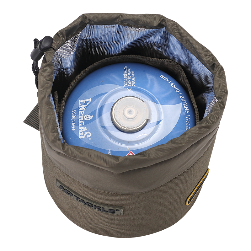 ND Tackle protective cover with heating pad for gas cartridges