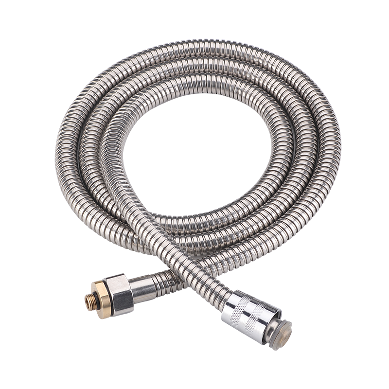 The shower head comes with a 1.5 metre hose.